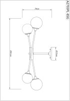 Потолочная люстра Marco A2703PL-8SG Arte Lamp