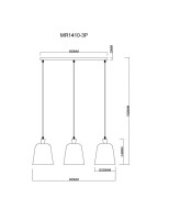 Подвесной светильник Madina MR1410-3P MyFar