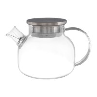 Чайник из жаропрочного стекла 900мл."Бочонок"