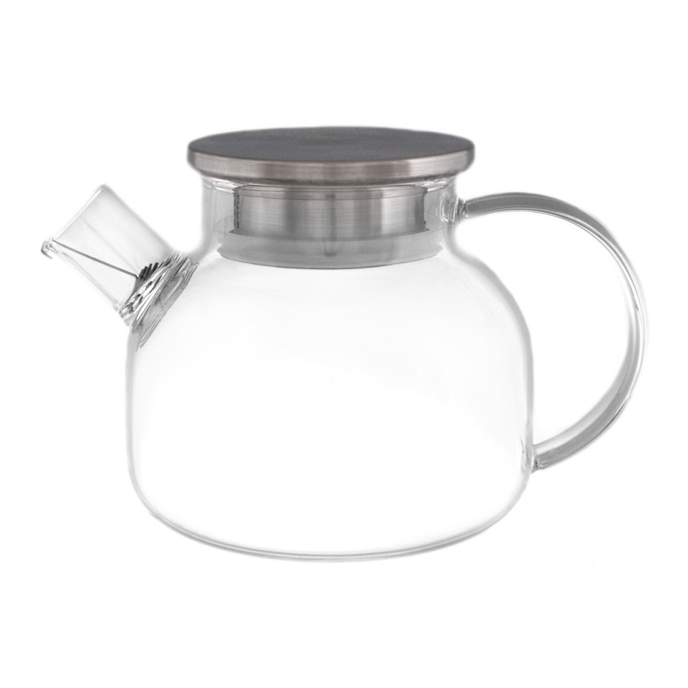 Чайник из жаропрочного стекла 900мл."Бочонок"