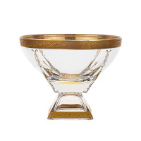 Ваза для конфет н/н 19,5х24,5см. "Fusion Romance Golden Classic"