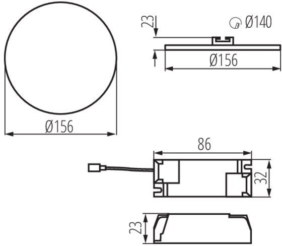 Точечный светильник AREL 29588 Kanlux
