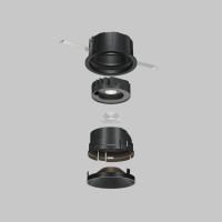 Встраиваемый светодиодный светильник Maytoni Technical Wise DL057-10W3K-B