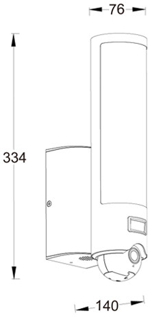 Настенный светильник уличный SECURY'LIGHT ST2671-CAM SS Oasis Light