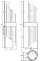 Бра Maytoni Frame MOD174WL-02G Бра Maytoni Frame MOD174WL-02G