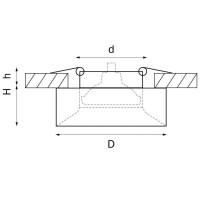 Встраиваемый светильник Lightstar Levigo (010027+510020) L01002720