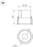 Точечный светильник ATLAS 037185(1) Arlight