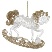 Украшение новогоднее "Лошадка", L11 W2 H10 см