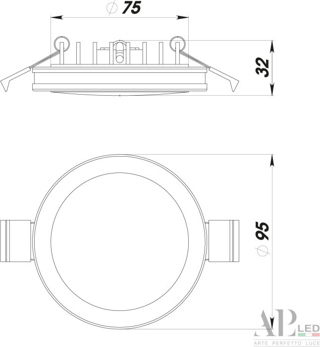 Точечный светильник Ingrid 3322.LD109R/12W/4K APL LED