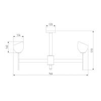 Подвесная люстра Eurosvet Arrista 60130/8 латунь Smart