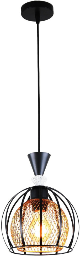 Подвесной светильник  03061-0.9-01 BK+GOLD Reluce