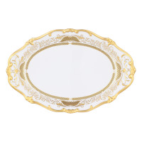 Блюдо овальное 32см."Симфония золотая"