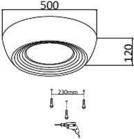 Потолочный светильник Cronus 7716/54L Sonex