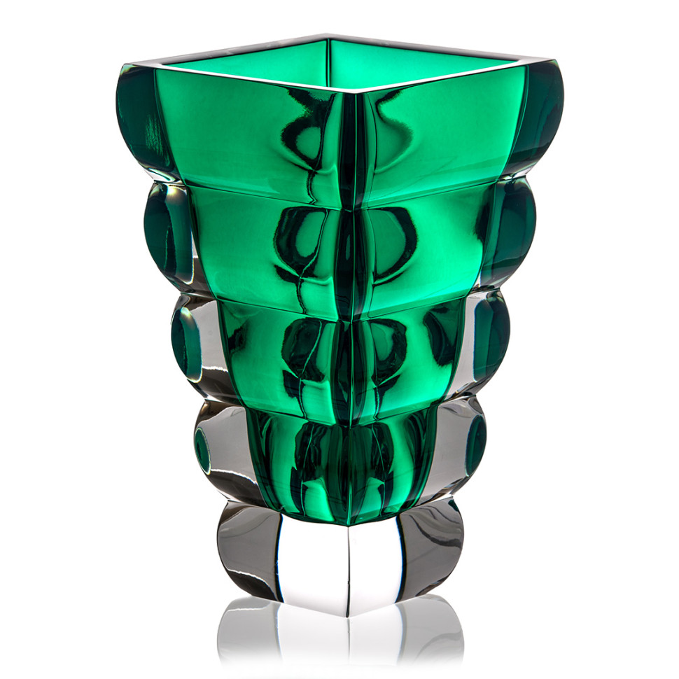 Ваза для цветов 25см."Adria" зеленая