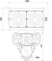 Уличный консольный светильник Галеон 21 CB-C0327040 Светон