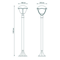 Наземный фонарь Aura GD030 Gauss