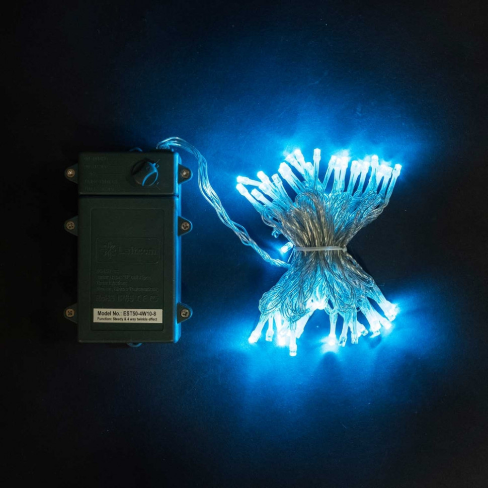 Гирлянда Нити (на ёлку) EST100-4W10-8SB Laitcom