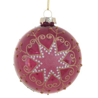 Украшение новогоднее "Шар" , D 8 см, L8 W8 H10 см