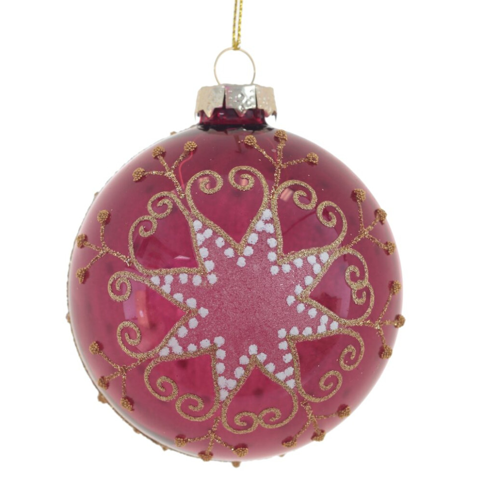 Украшение новогоднее "Шар" , D 8 см, L8 W8 H10 см