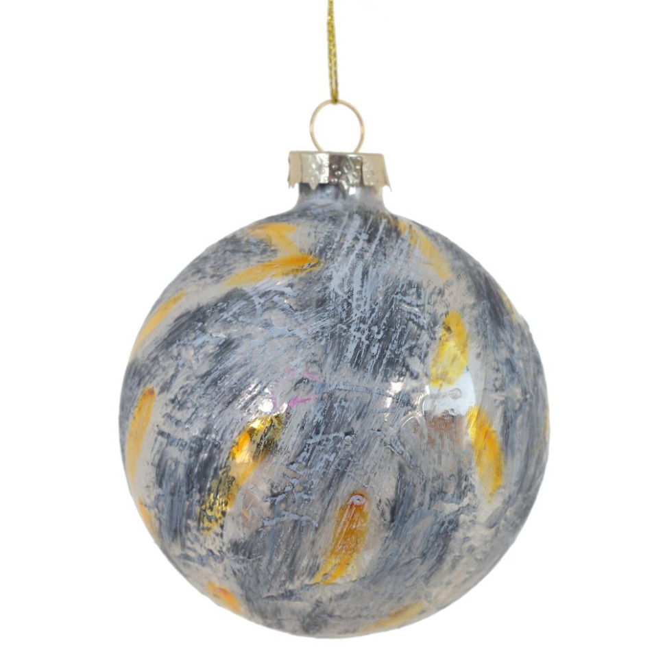 Украшение новогоднее "Шар" , D 8 см, L8 W8 H10 см