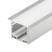 Профиль с рассеивателем Arlight SL-LINIA49-F-2500 ANOD+OPAL 020469 Профиль с рассеивателем Arlight SL-LINIA49-F-2500 ANOD+OPAL 020469