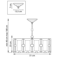 Подвесная люстра Lightstar Novara 713267 Подвесная люстра Lightstar Novara 713267
