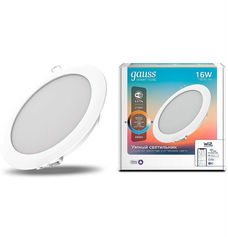 Точечный светильник Smart Home 2040122 Gauss