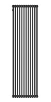 Стальной трубчатый радиатор Kohr Heim 2180/12 секций с боковым подключением 3/4 черный