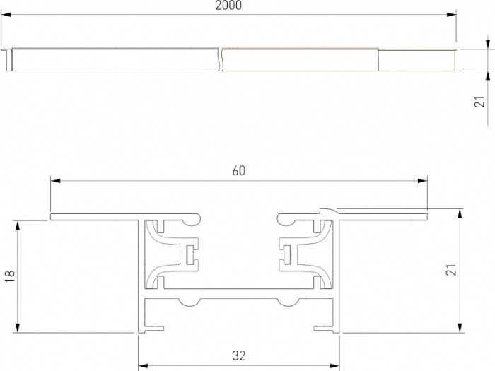 Шинопровод Track Rail WH Recessed 85083/00 Elektrostandard