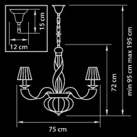 Подвесная люстра ALVEARE 702102 Osgona