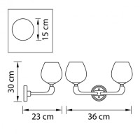 Бра Osgona Delta 706622 Бра Osgona Delta 706622