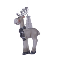 Фигурка декоративная подвесная "Олень",  L5,5 W2,5 H11 см, 2в.