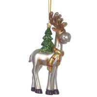 Фигурка декоративная подвесная "Олень",  L5,5 W2,5 H11 см, 2в.
