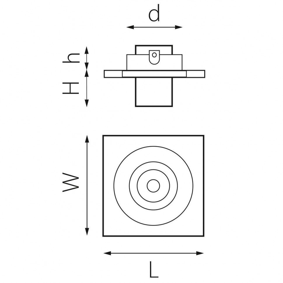 Встраиваемый светодиодный спот Lightstar Intero Tubo (217516+217174) i516174
