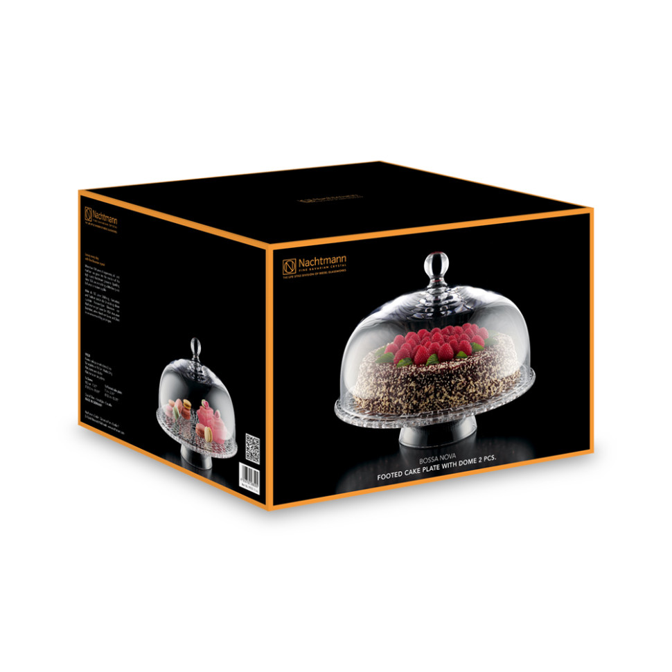 Тортница с крышкой н/н 32см."Bossa Nova"