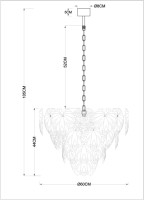Подвесная люстра Kapri A4078LM-12GO Arte Lamp