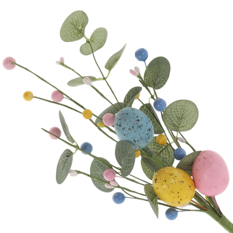 Ветка искусственная "Пасхальная", L18 W10 H44 см