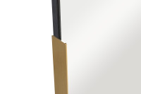 Зеркало овальное в металлической раме (золото)