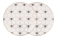 Набор из 2х обеденных тарелок "Harmony" "Пчёлы" 27 см