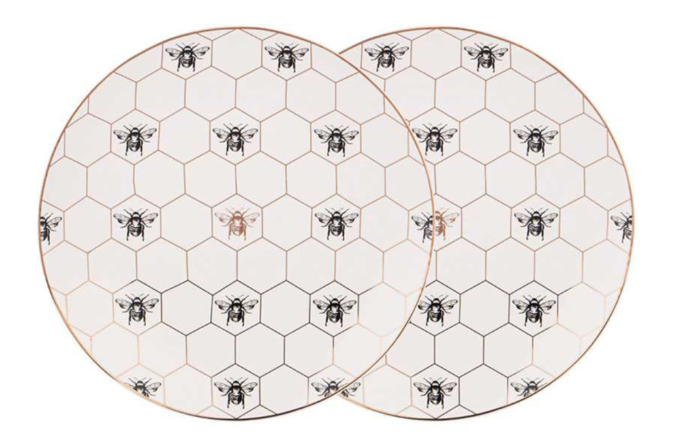 Набор из 2х обеденных тарелок "Harmony" "Пчёлы" 27 см