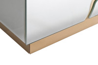 Столик журнальный зеркальный с золотым декором