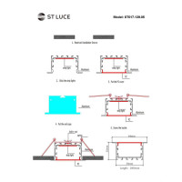 Профиль встраиваемый с рассеивателем ST-Luce ST017.129.05 Профиль встраиваемый с рассеивателем ST-Luce ST017.129.05