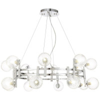 Подвесная люстра Crystal Lux Luxury SP16 Chrome Подвесная люстра Crystal Lux Luxury SP16 Chrome