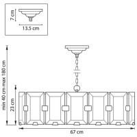 Подвесная люстра Lightstar Novara 713287 Подвесная люстра Lightstar Novara 713287
