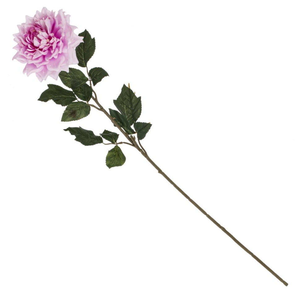 Цветок искусственный с каплями росы "Астра", L16 W16 H91 см