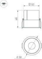 Точечный светильник ATLAS 035454(1) Arlight Точечный светильник ATLAS 035454(1) Arlight