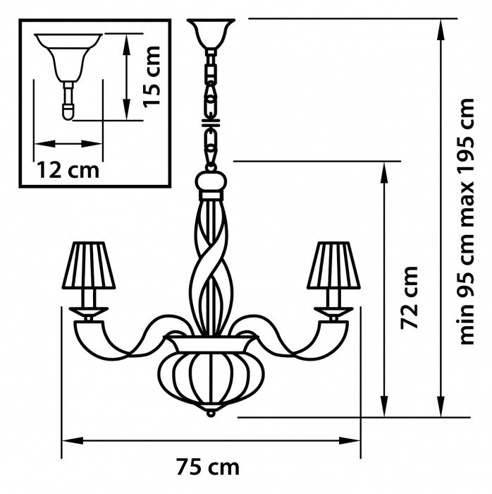 Подвесная люстра ALVEARE 702104 Osgona