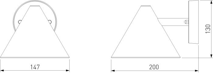Настенный светильник уличный Artic 35169/D черый Elektrostandard