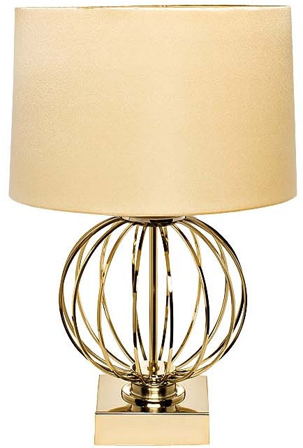 Настольная лампа золотая