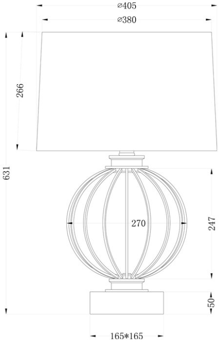 Настольная лампа золотая